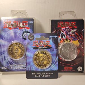 Yugioh Collectible Coins Lot Joey Wheeler Millennium Eye And Flip Coin Bundle